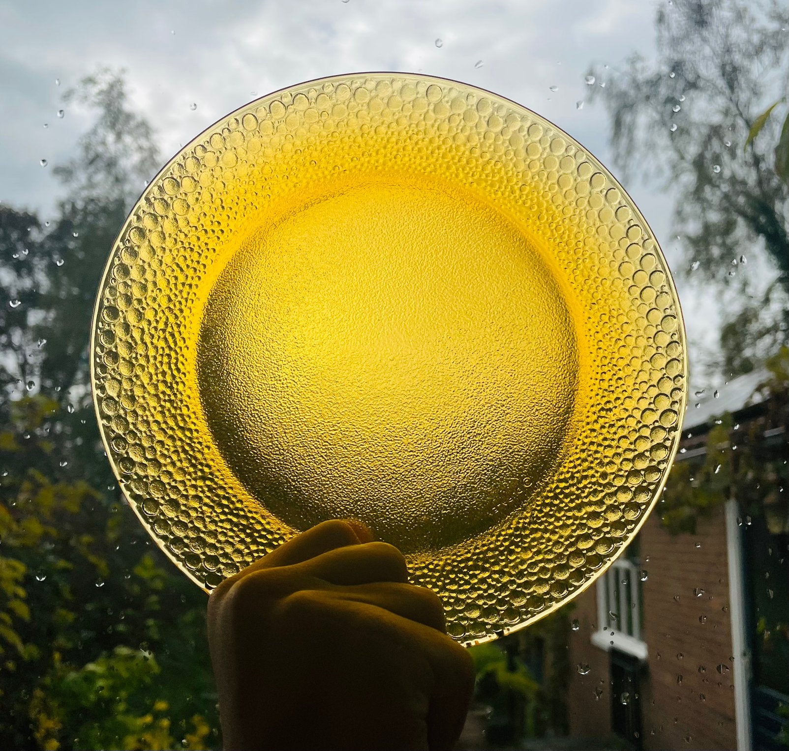 Franse amberkleurige bordjes van Duralex, Ophalen of Verzenden