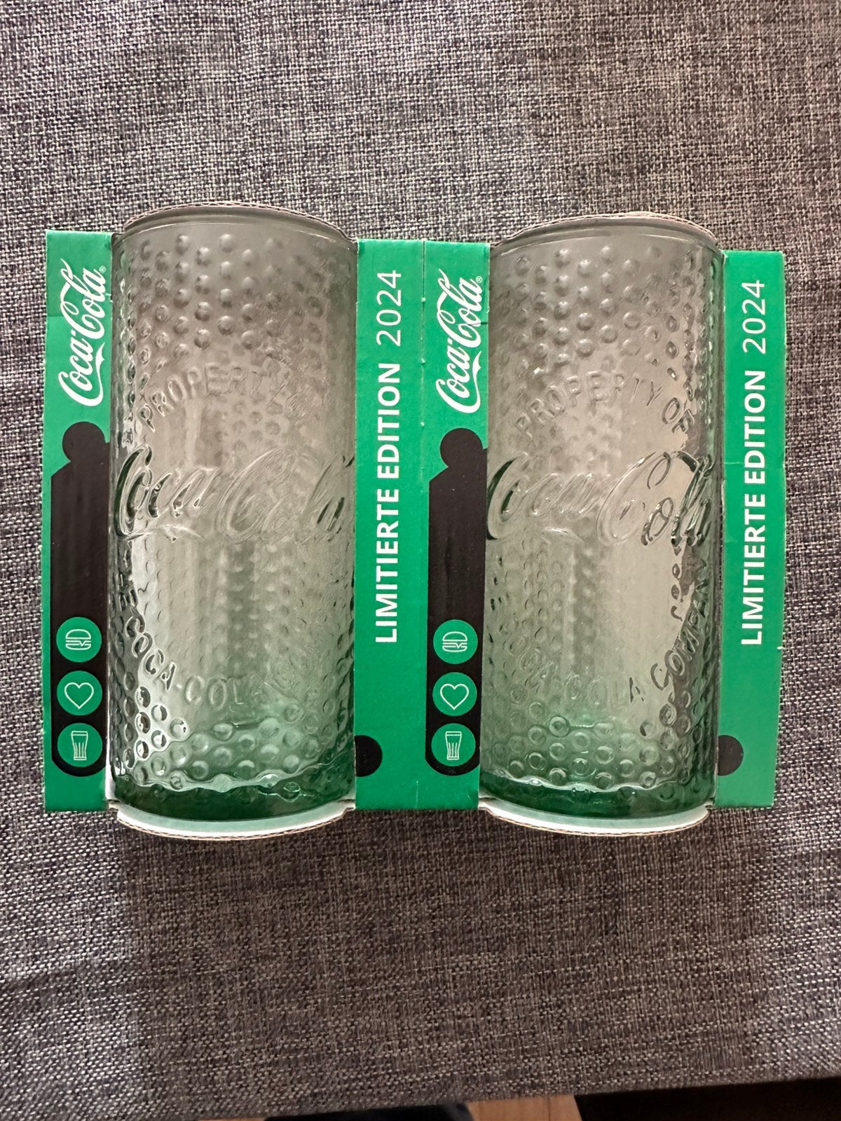 Coca Cola glazen - Limited edition 2024 - Groen, Ophalen of Verzenden, Nieuw, Frisdrankglas