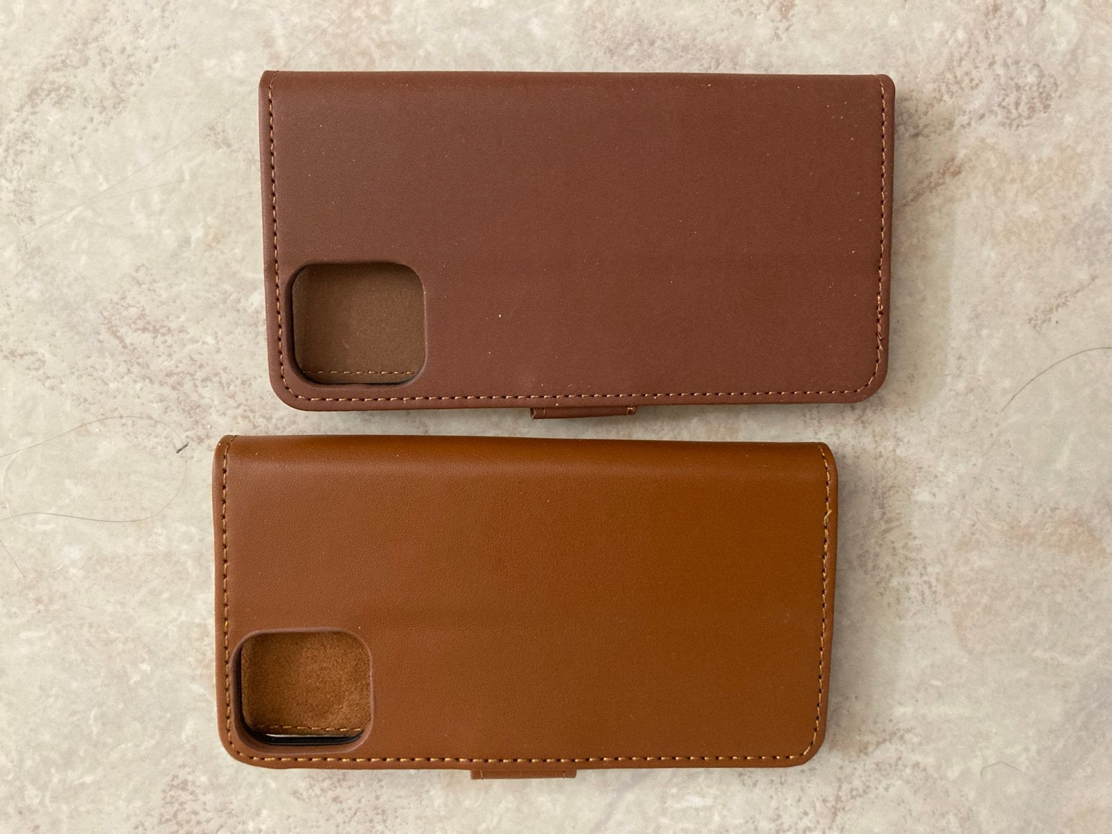 Nieuwe Leren Hoesjes voor iPhone X/XS/11 Pro - Cognac, Bruin, Nieuw, Hoesje of Tasje, Ophalen of Verzenden