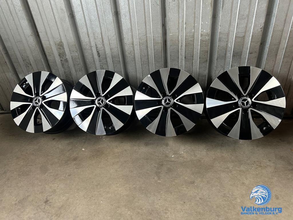 Originele Mercedes Vito V-klasse W447 EQV 17 inch TPMS zwart, Auto-onderdelen, Banden en Velgen, Gebruikt, Velg(en), -, -