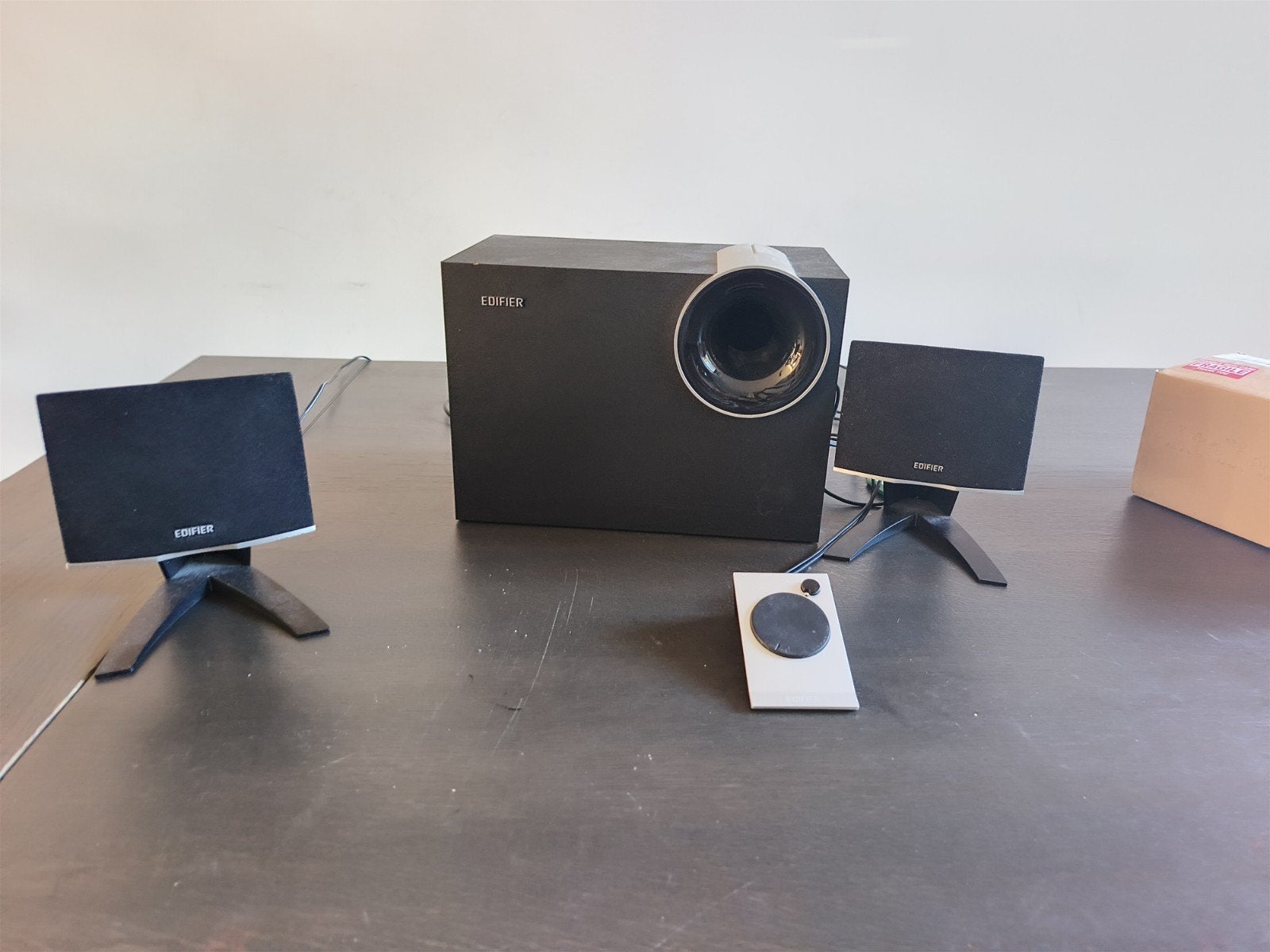Edifier M1380 2.1 Multimedia Luidsprekerset met Subwoofer, Computers en Software, Pc speakers, Ophalen of Verzenden, Gebruikt