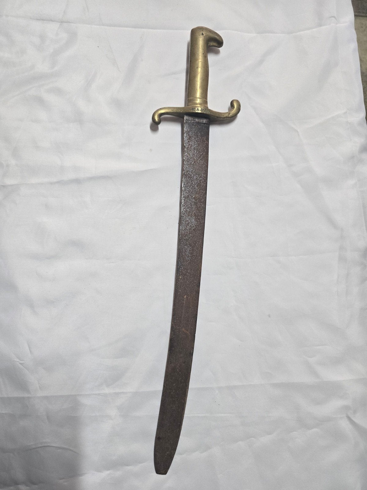 Antieke sabel/zwaard met messing handvat, Overige soorten, Ophalen of Verzenden, Onbekend, Onbekend@voorbeeld.com