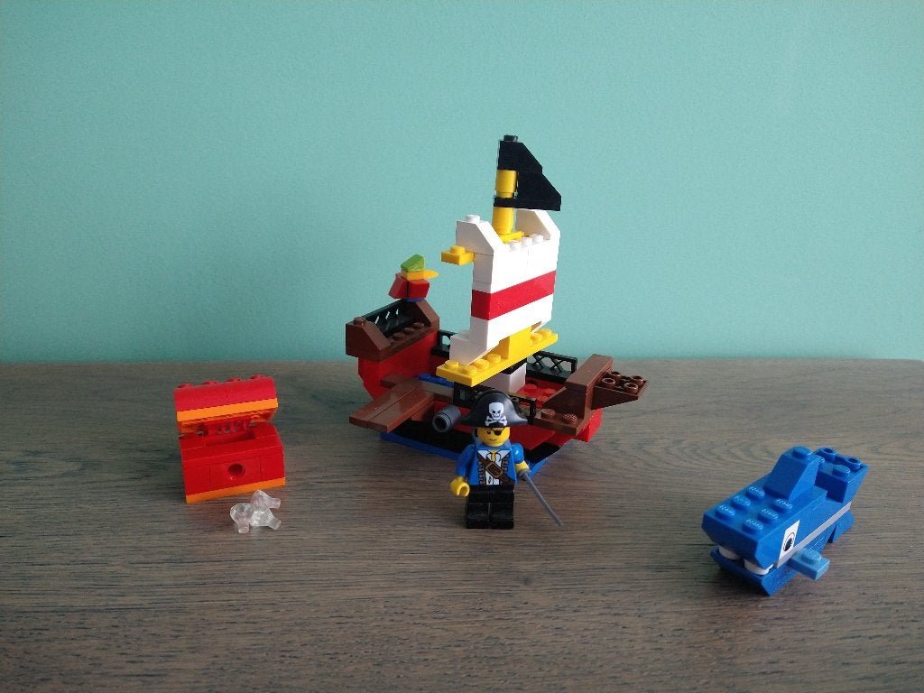 Lego piraten 6192 boot piraat juniors easy build, Lego, Zo goed als nieuw, Complete set, Compleet