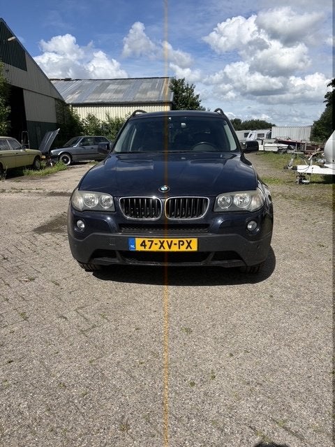 BMW X3 2.0 D AUT 2007 Blauw, Auto's, BMW, Automaat, 15 km/l, 1995 cc, Zwart