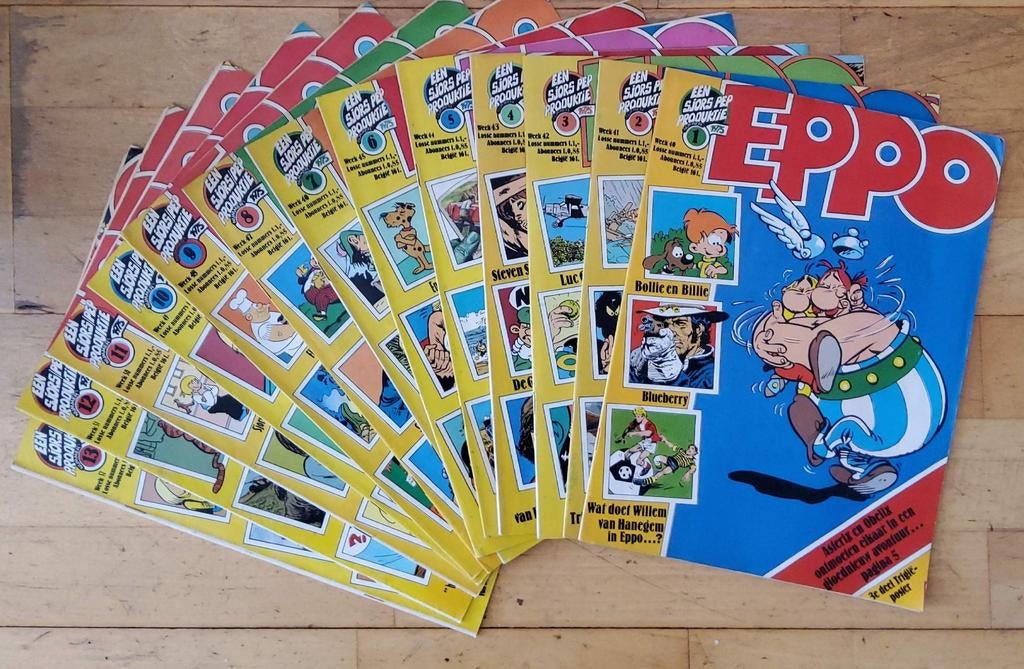 Eppo 1975 week 40 t.m. 52 - Senioren Sociëteit Leeuwarden, Boeken, Meerdere stripboeken, Ophalen of Verzenden, Gelezen