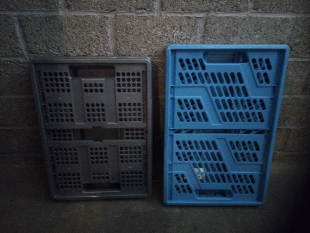 Vouw kratten ( supermarkt ), Ophalen, 200 cm of meer, Zo goed als nieuw, Minder dan 50 cm