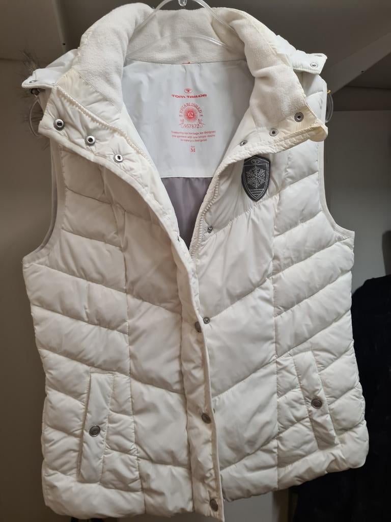 Tom Tailor bodywarmer maat M, Kleding | Dames, Bodywarmers, Maat 38/40 (M), Wit, Zo goed als nieuw, Tom Tailor