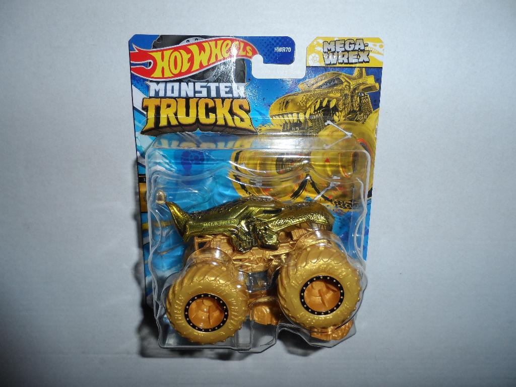 Hot Wheels Monster Truck - Mega Wrex (goud), Ophalen of Verzenden, Nieuw, Auto