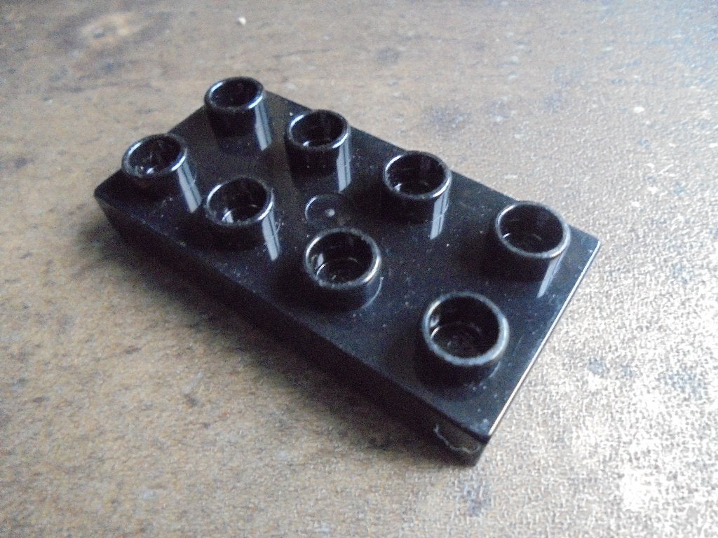 Lego Duplo Plate 2x4x0,5 (zie foto's) 2, Ophalen of Verzenden, Gebruikt, Losse stenen, Duplo