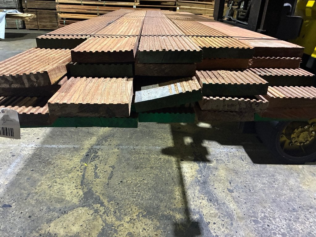 Hardhout Azobe planken vlonderplanken terrasdelen 36x185mm, Tuin en Terras, Ophalen, Nieuw, Hout