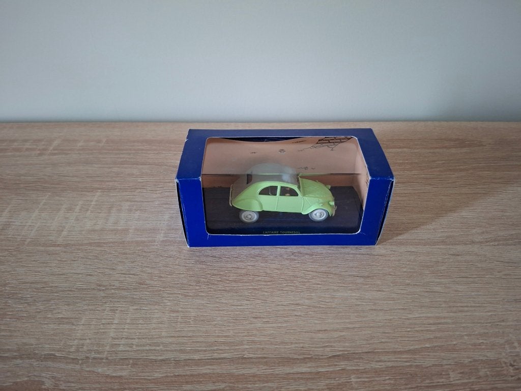 Kuifje auto 006 - De 2CV uit De zaak Zonnebloem, Ophalen of Verzenden, Kuifje, Gebruikt, Beeldje of Figuurtje