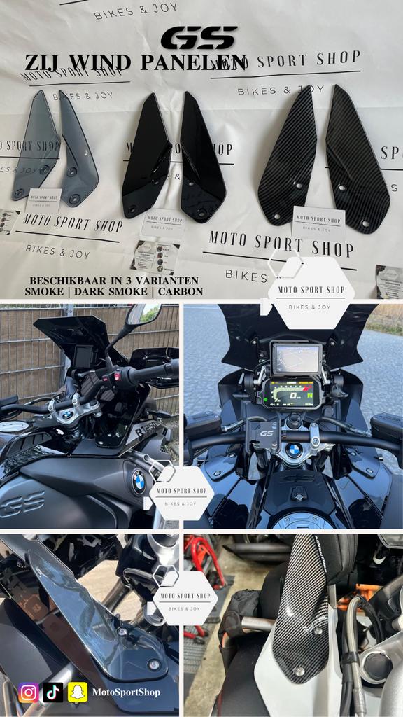 BMW GSA 1250 Zij Wind Panelen (Dark smoke,smoke en carbon), Ophalen, Nieuw