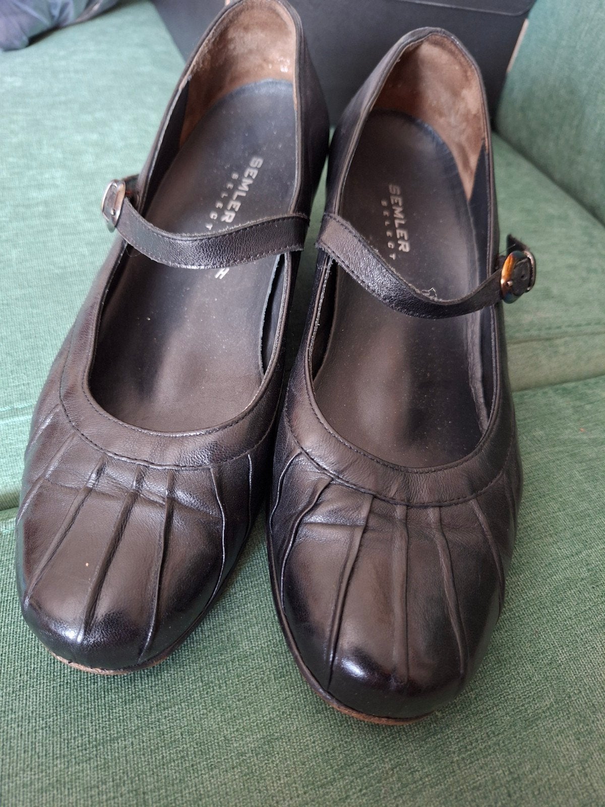 Semler Select Zwarte Leren Pumps Maat 40 (7) Wijdte H, Pumps, Semler Select, Zwart, Ophalen of Verzenden