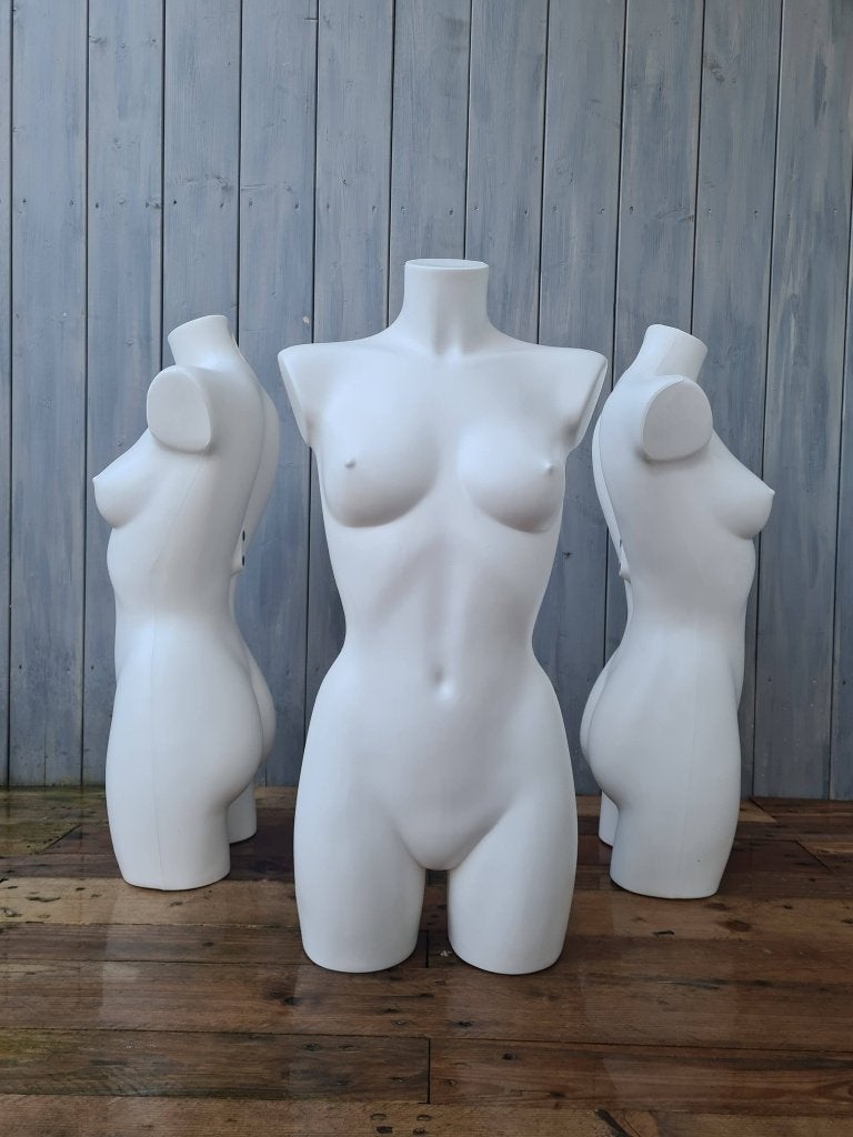 dames paspop torso buste vrouw wit etalagepoppen, Ophalen of Verzenden, Gebruikt, Paspop