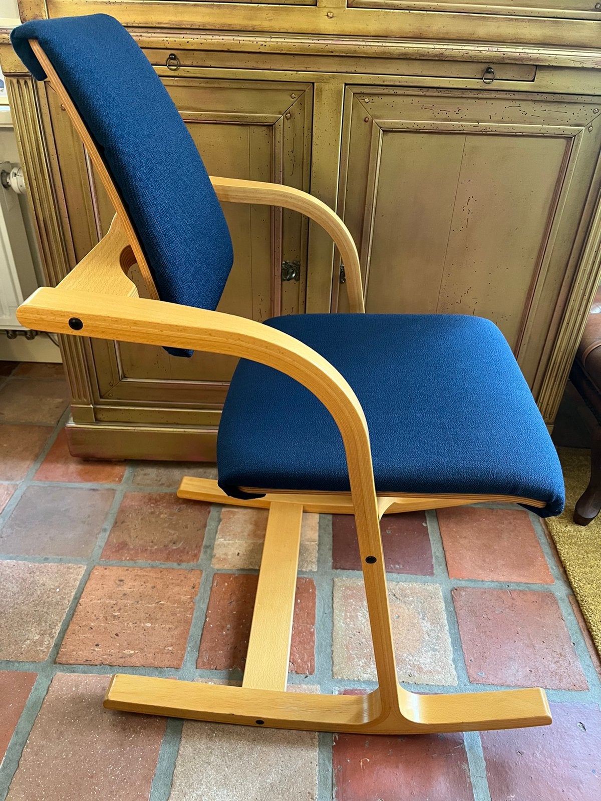 Varier Stokke Actulum stoel kleur blauw als nieuw, Ophalen, Blauw, Zo goed als nieuw, Eén