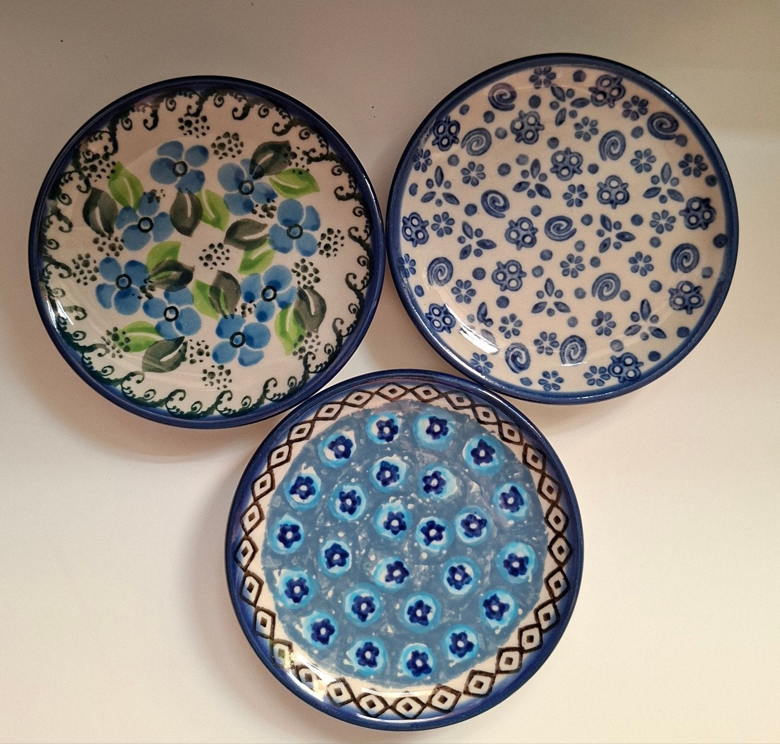 3 Bunzlau Castle thee tips, 10 cm, ., Keramiek, Ophalen of Verzenden, Zo goed als nieuw