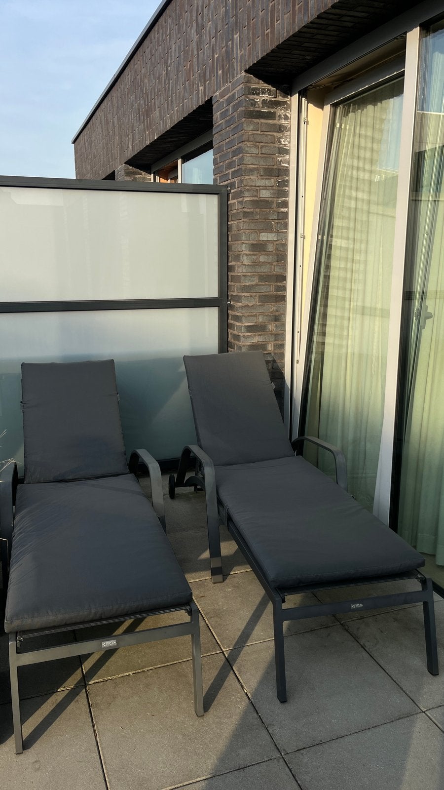 2x Sensa ligbedden met kussens, Tuin en Terras, Ophalen, Zo goed als nieuw, Aluminium, Verstelbaar