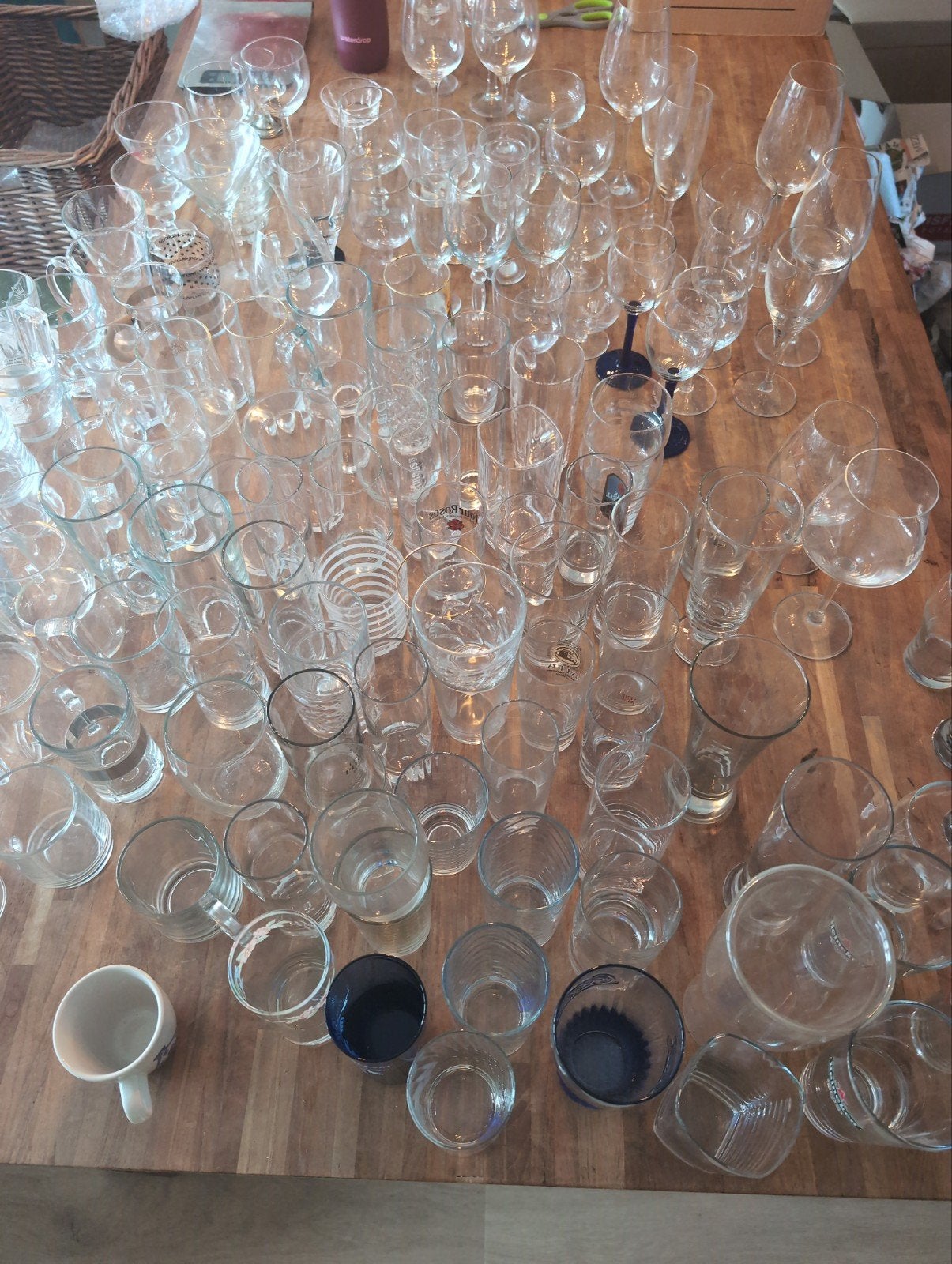 Mix & Match Glazen voor Bruiloft of Feest - Diverse Soorten, Overige typen, Ophalen, Gebruikt, Glas