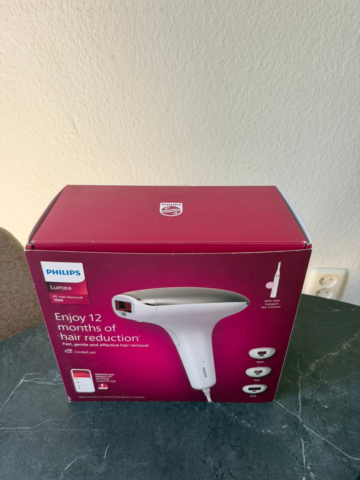 Philips Lumea IPL7000, Ophalen of Verzenden, Zo goed als nieuw, Scheren en Epileren