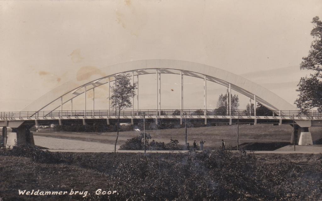 GA1680 Weldammerbrug Goor ongelopen overijssel, Verzenden, 1940 tot 1960, Ongelopen, Overijssel