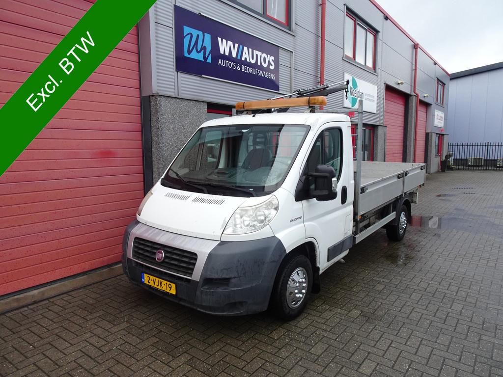 Fiat Ducato 33 2.2 MultiJet MLH1 openlaadbak met hiab laadkr, Auto's, Voorwielaandrijving, Euro 5, Gebruikt, Wit