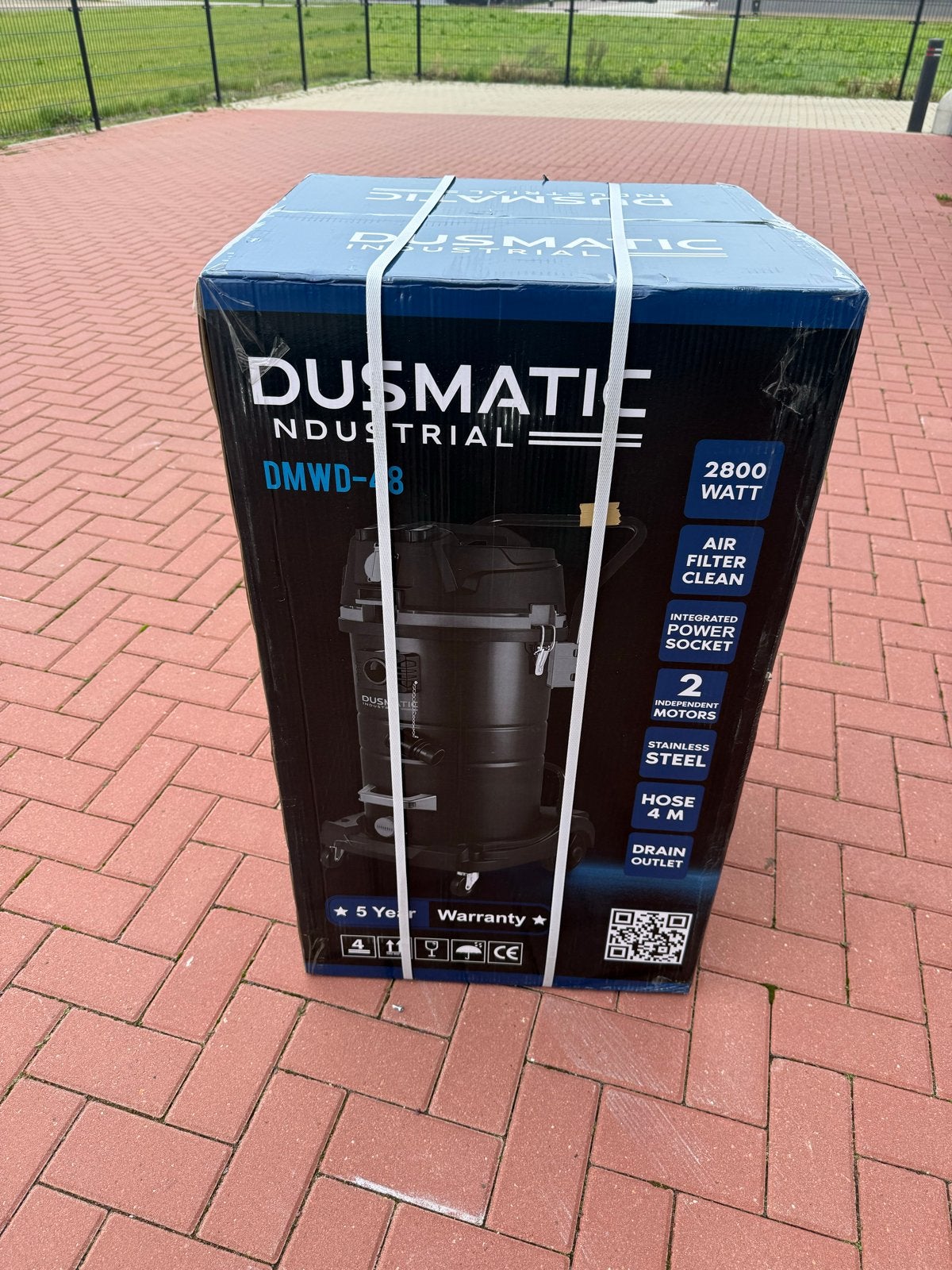 Dusmatic DMWD-48 Nat/Droog Stofzuiger - Nieuw in doos, Ophalen, Nieuw, Industriële stofzuiger, 2000 watt of meer