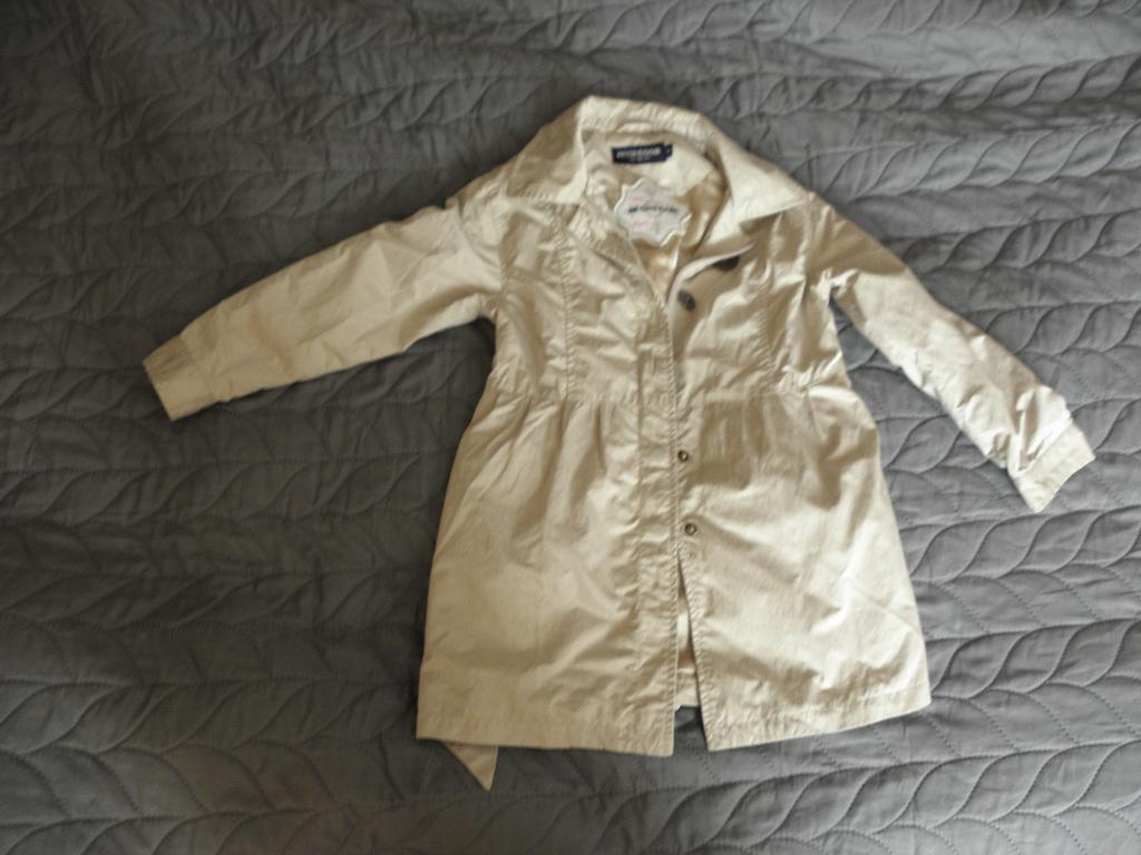 Goedkope beige glanzende gevoerde jas McGREGOR mt 116, Gebruikt, McGregor, Meisje, Ophalen of Verzenden