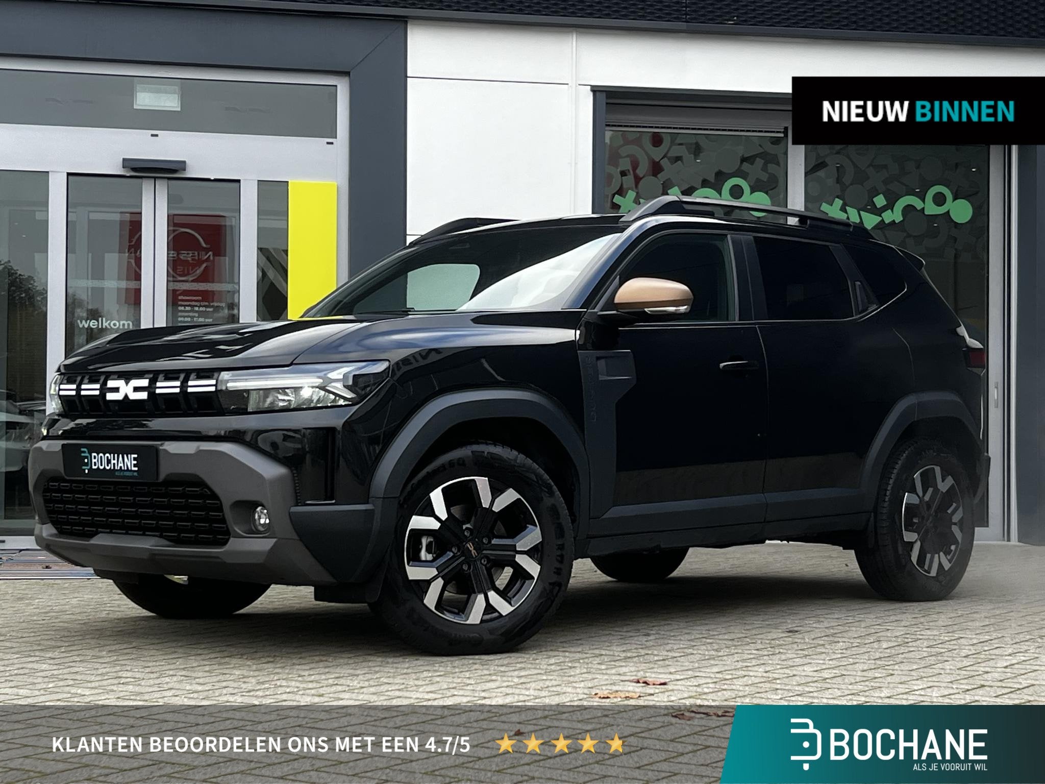 Dacia Duster 1.6 Hybrid 140 Extreme | Pack Winter | Apple Ca, Auto's, 1373 kg, Gebruikt, 4 cilinders, Zwart