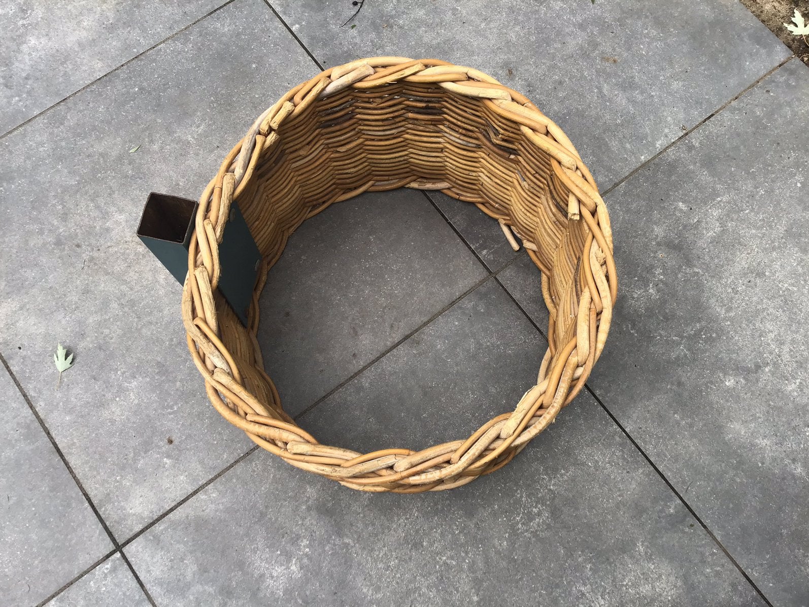 Rieten korfbalkorf 40 cm, Ophalen, Gebruikt, Korf of Paal