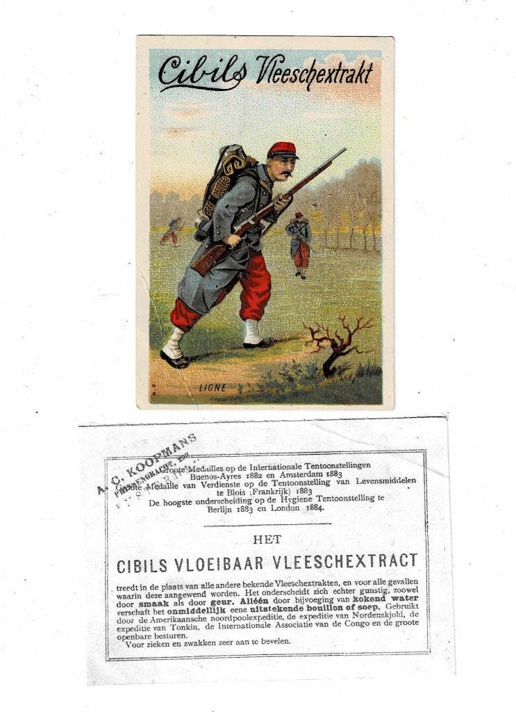 Oude chromo van "CIBILS', Verzenden, Gebruikt, Overige typen