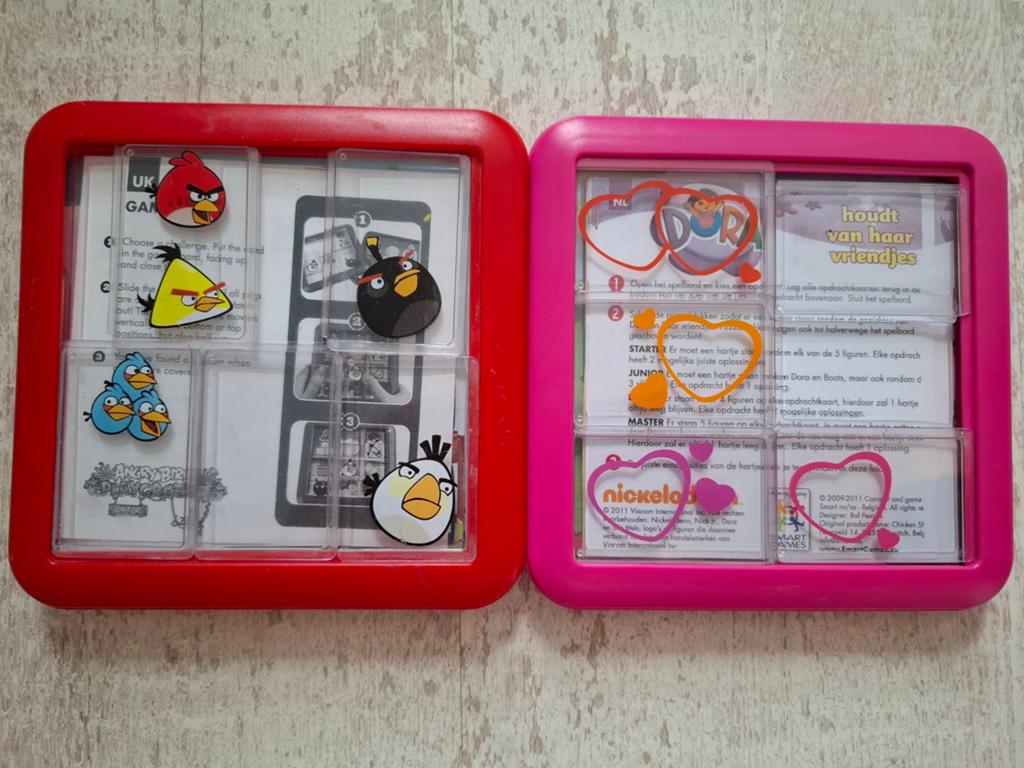 SmartGames DORA & ANGRY BIRDS Shuffle denk spel, Ophalen of Verzenden, Zo goed als nieuw, Puzzelen