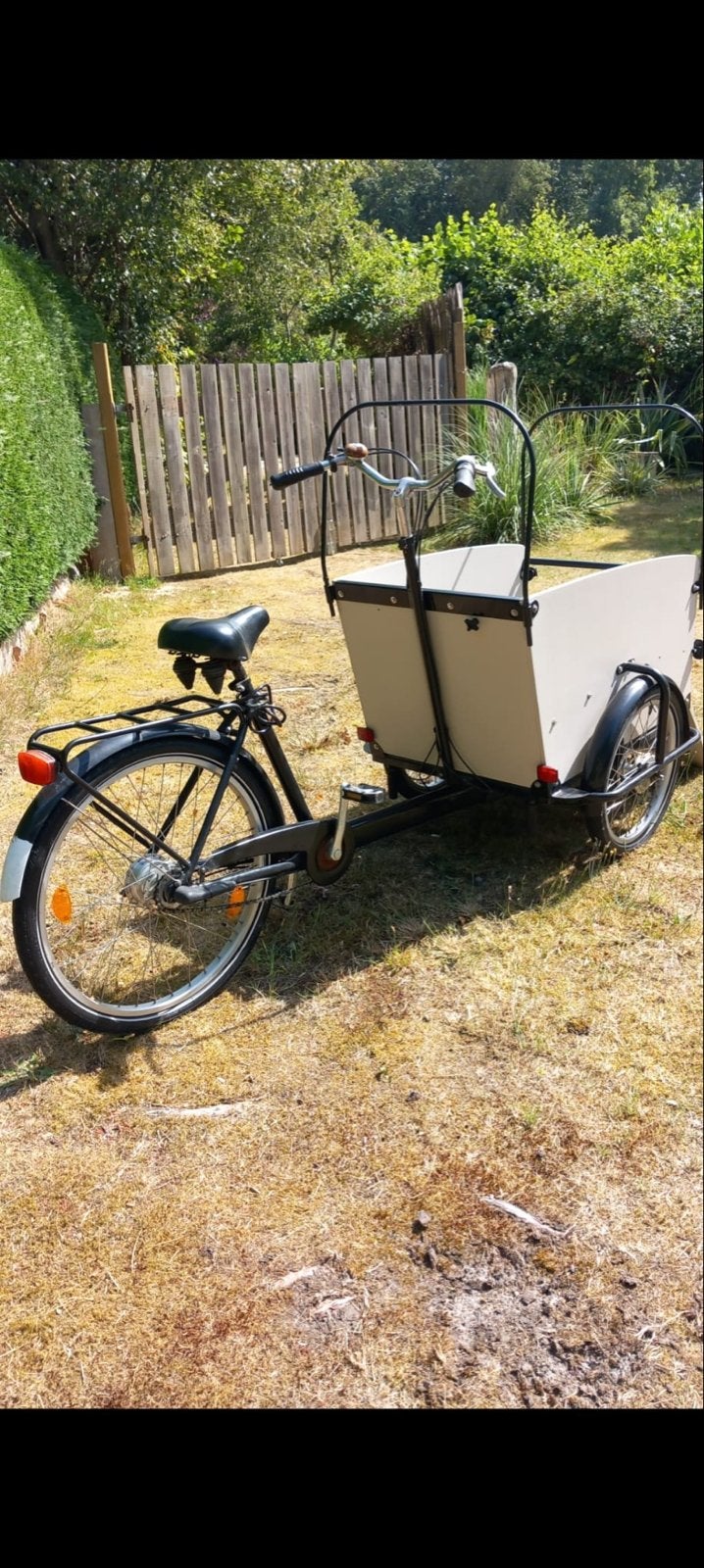 Bakfiets met laadklep - Ideaal voor goederen, Gebruikt, Trommelrem, Ophalen, Overige merken