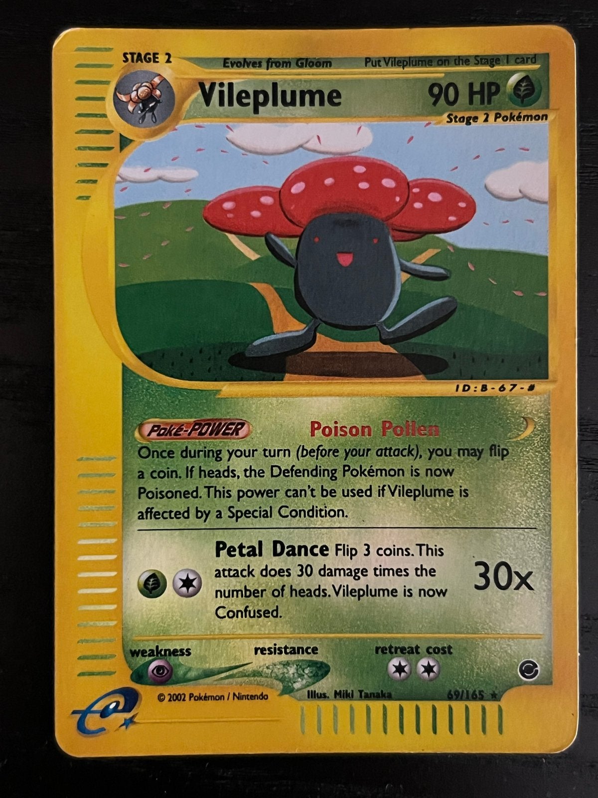 Vileplume Pokémon kaart, Ophalen of Verzenden, Gebruikt, Losse kaart, Foil