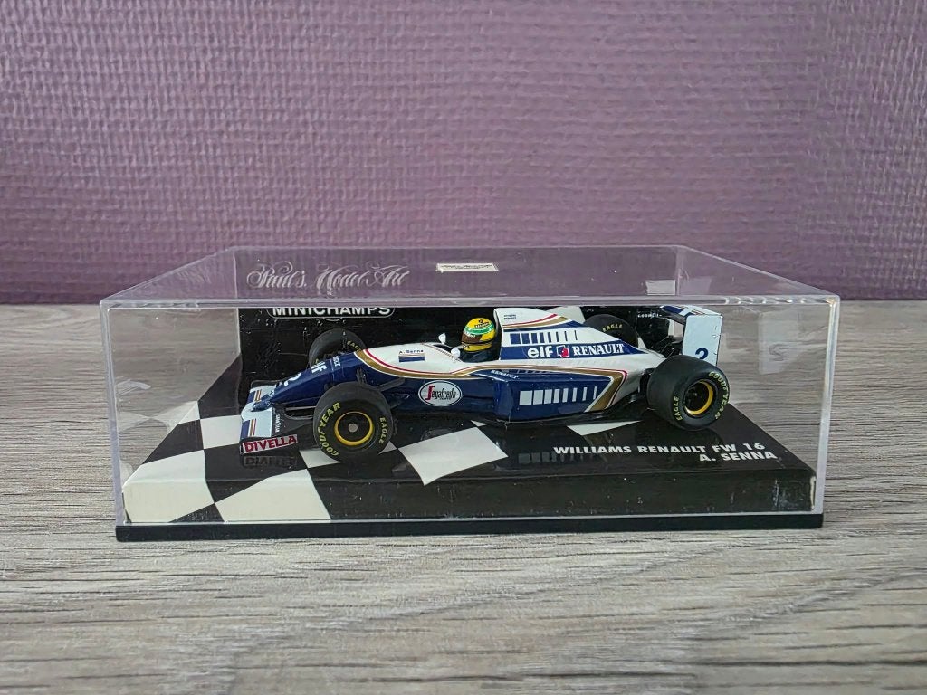 1/43 F1 A.Senna Williams Renault FW16 1994, Ophalen of Verzenden, Gebruikt, Formule 1