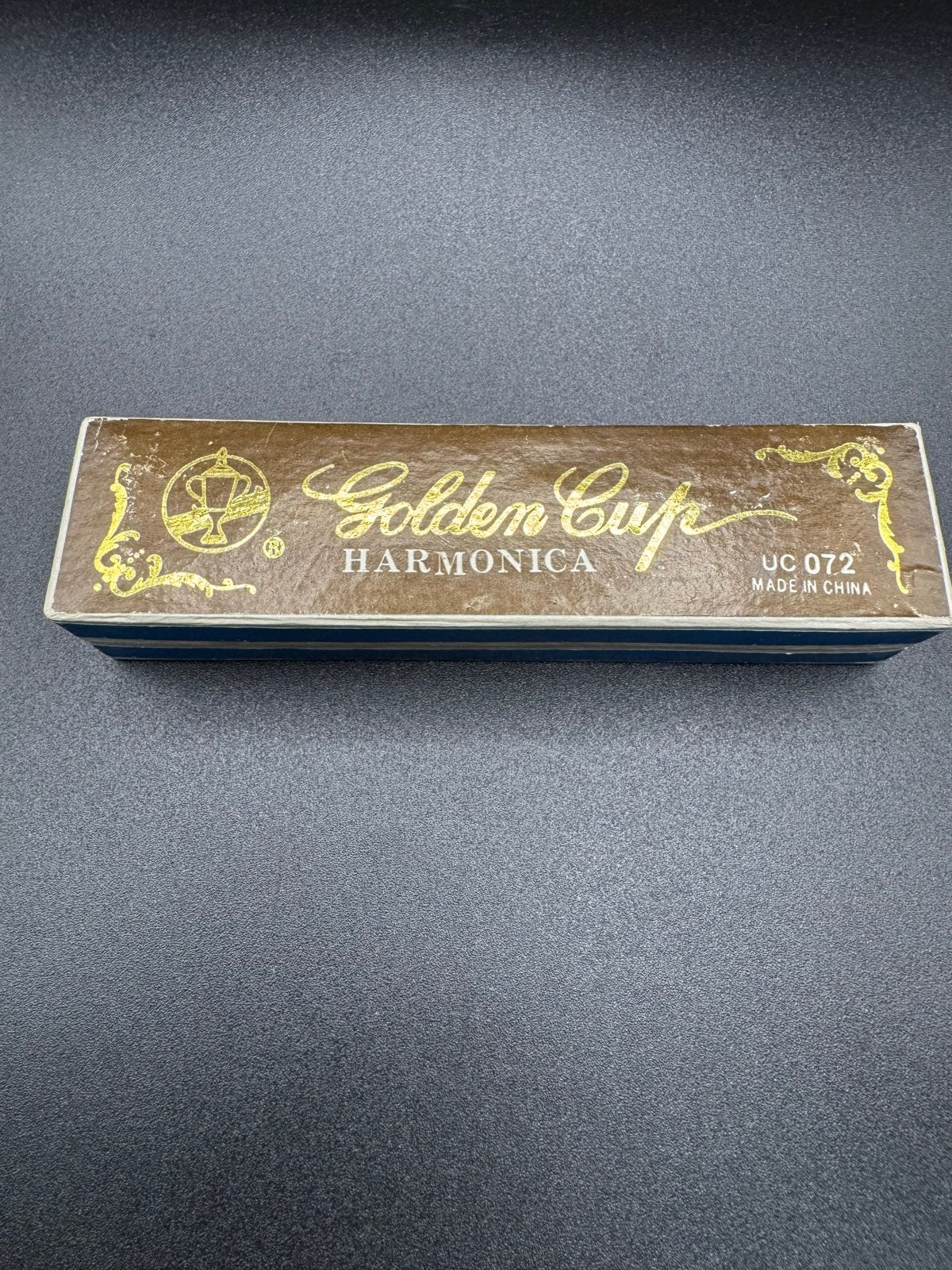Golden Cup Mondharmonica UC 072, Gebruikt, Verzenden, Overige typen, Met koffer of doosje
