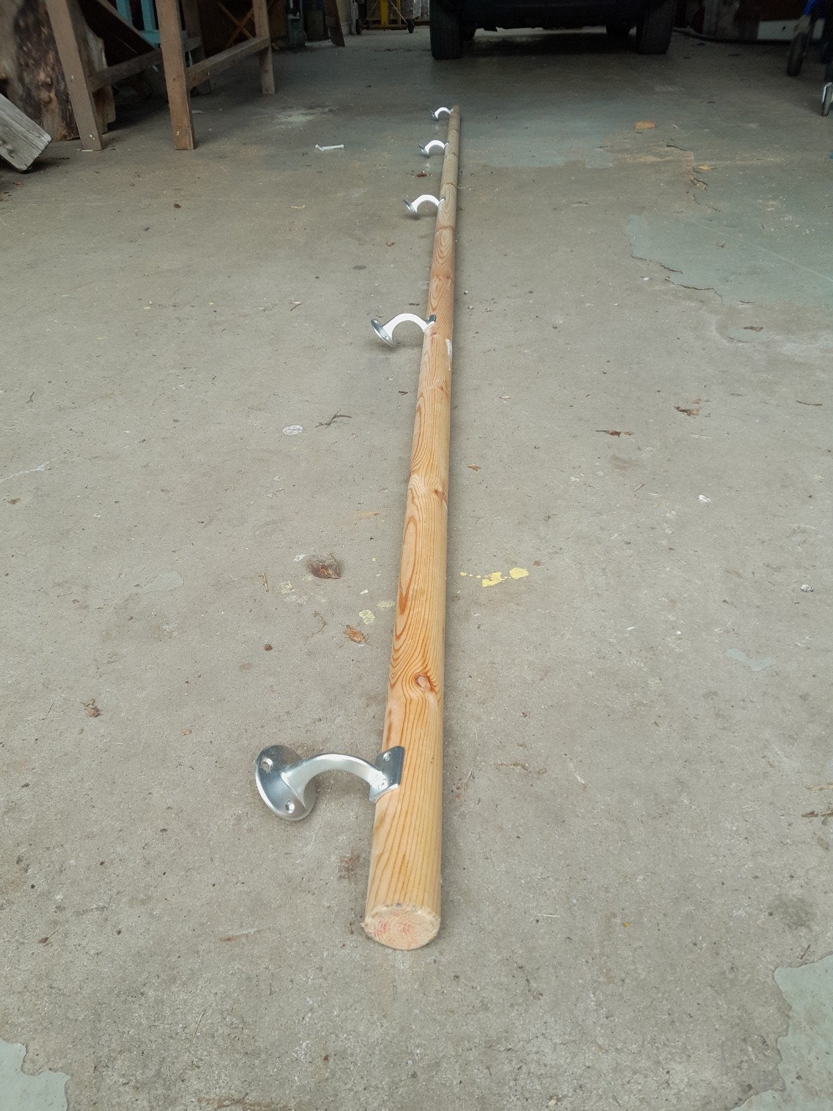 Lange houten trap of wand leuning, Ophalen of Verzenden, Gebruikt