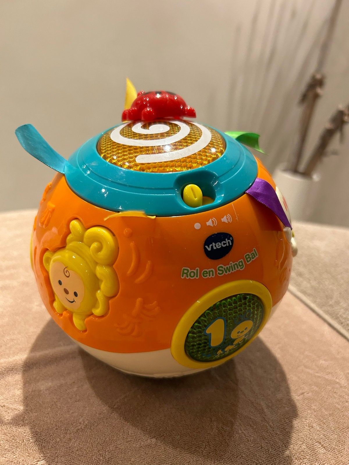 Vtech Rol en Swing Bal - Beweegt zelf, met licht en geluid, Ophalen, Gebruikt, Overige typen, Met licht