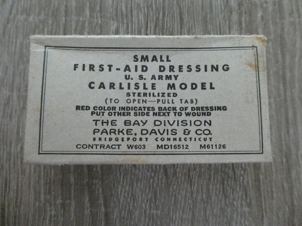 First Aid Dressing doosje, Ophalen of Verzenden, Landmacht, Amerika, Kleding of Schoenen