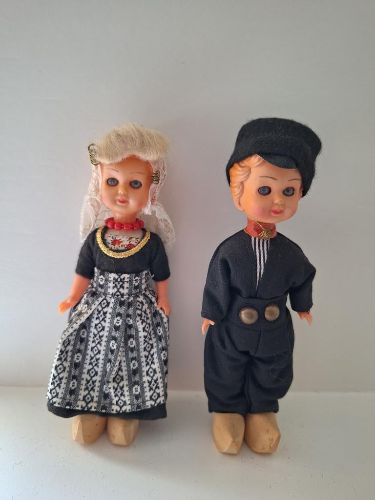 Walcheren Klederdracht Poppenpaar - Vintage, Ophalen of Verzenden, Gebruikt, Pop