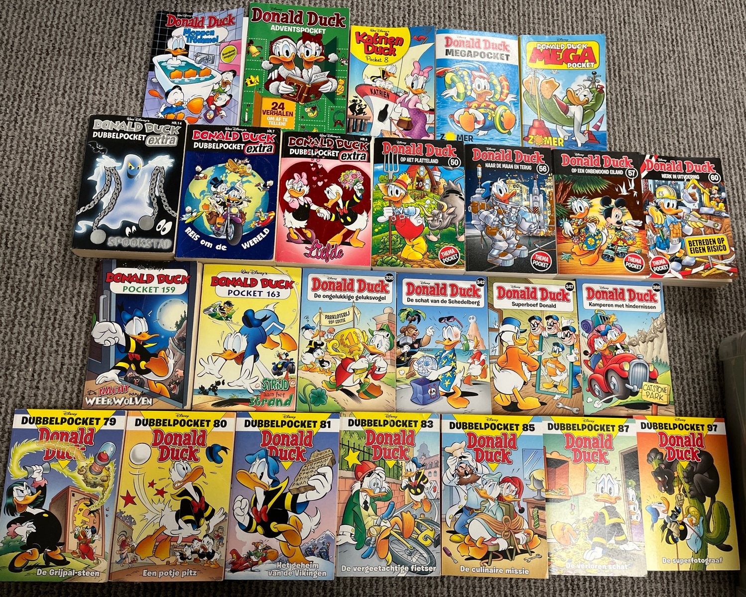 25 Donald Duck pockets, Meerdere stripboeken, Ophalen of Verzenden