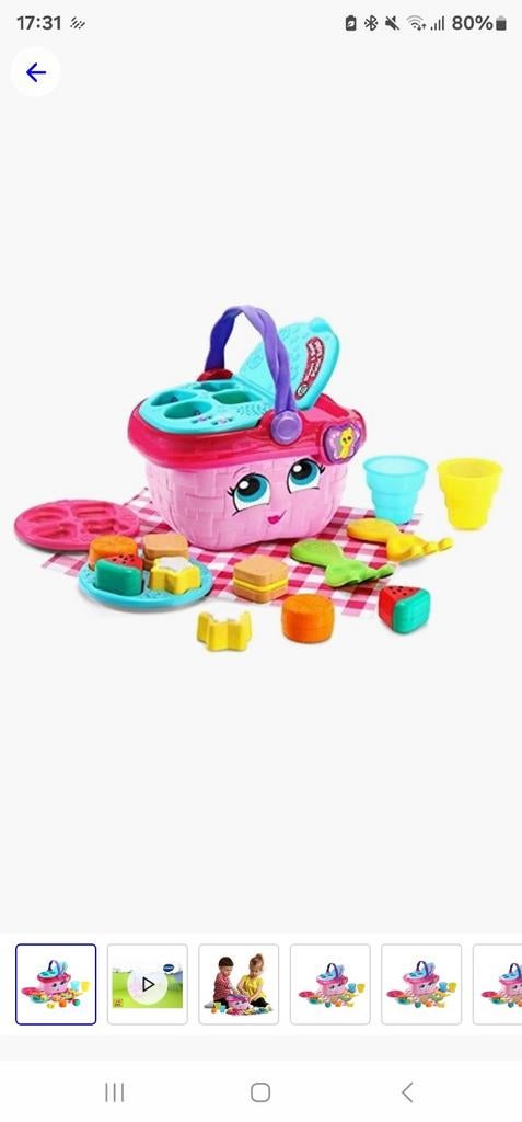 VTech Interactieve Picknickmand met Vormen en Geluiden, Ophalen