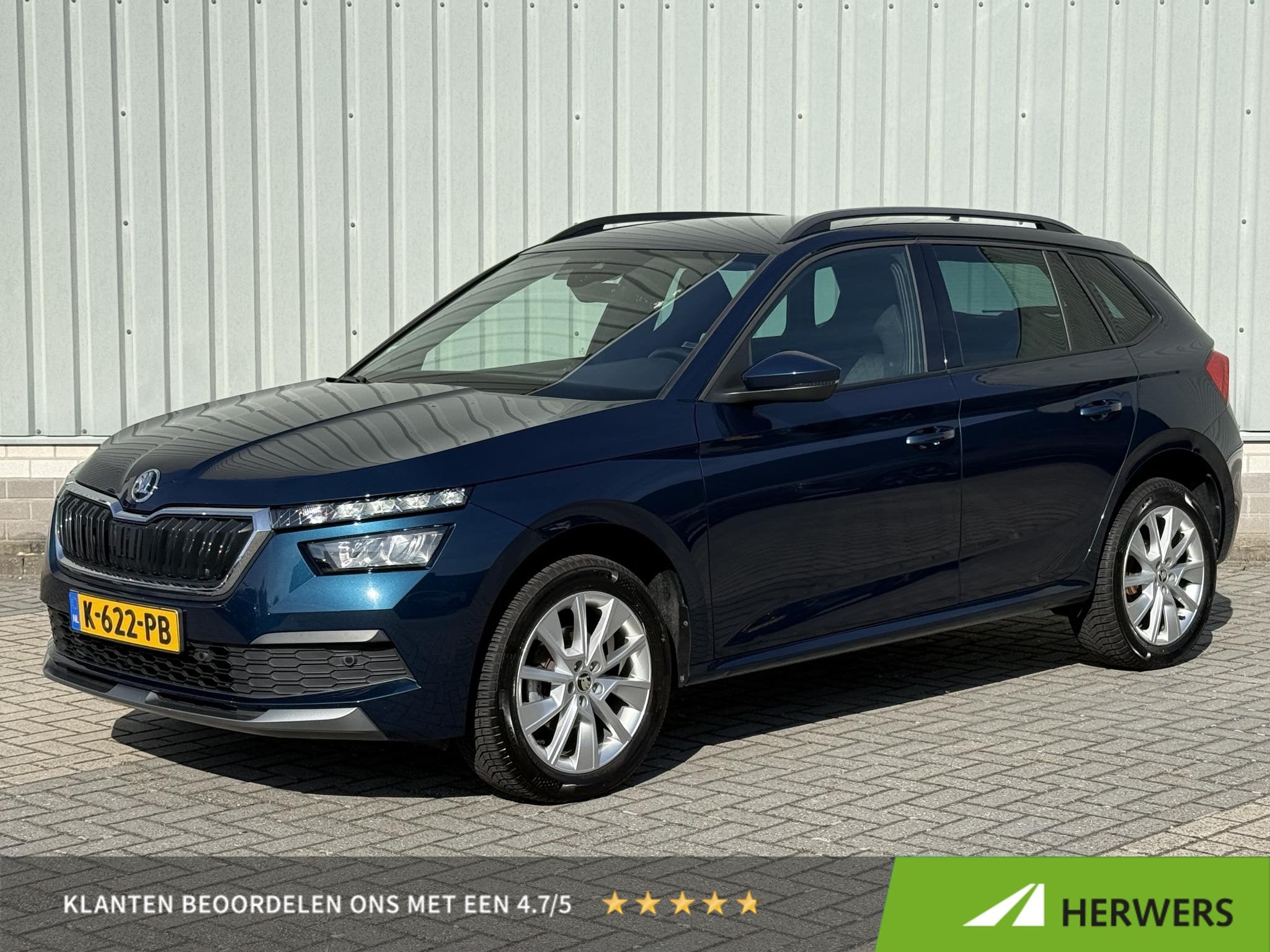 Skoda Kamiq 1.5 TSI 150PK ACT Sport Business / Wegklapbare t, Auto's, 4 cilinders, 150 pk, Blauw, Origineel Nederlands