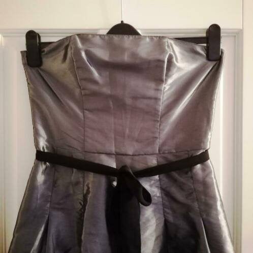 Vero Moda cocktail jurk donker zilver glimmend mt 38 20036, Maat 38/40 (M), Ophalen of Verzenden, Zo goed als nieuw, Vero Moda