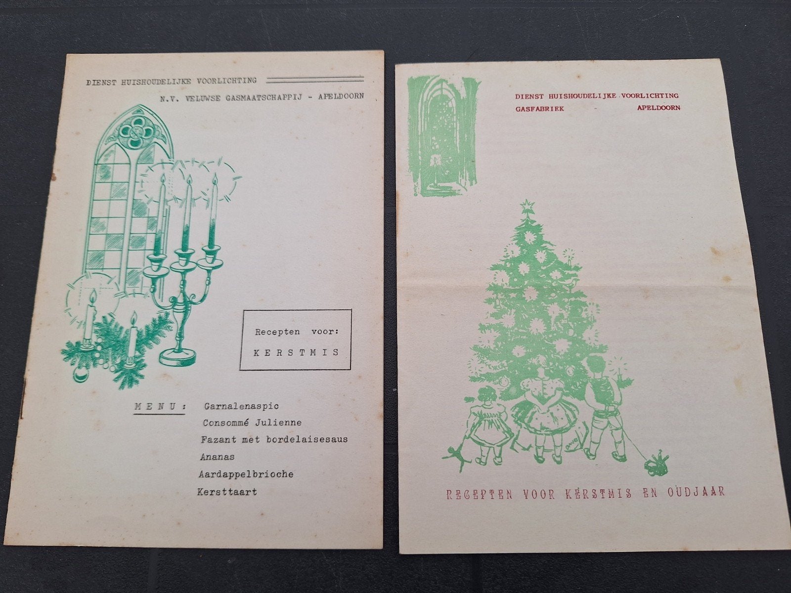 N.V  Gasfabriek Apeldoorn kerstrecepten jaren 60., Antiek en Kunst, Antiek | Boeken en Bijbels, Ophalen of Verzenden