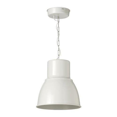 Ikea Hektar hanglamp wit - Industriële stijl, Ophalen, E27 (groot), Zo goed als nieuw, Metaal