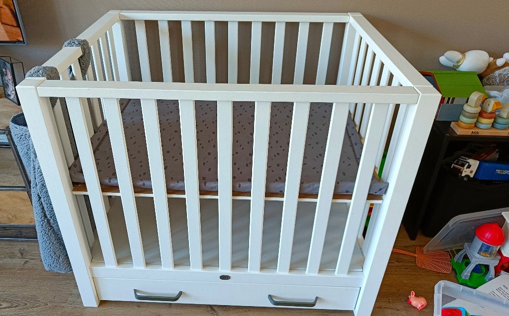 TWF box Laura met lade wit, Kinderen en Baby's, Boxen, Ophalen, Gebruikt, Rechthoekig, In hoogte verstelbaar