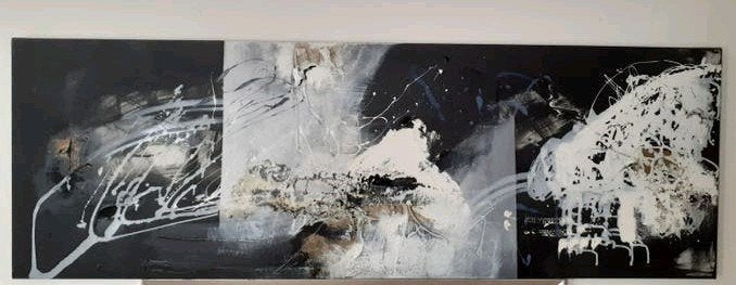 Abstract Schilderij William Malucu (2008), Antiek en Kunst, Kunst | Schilderijen | Abstract, Ophalen