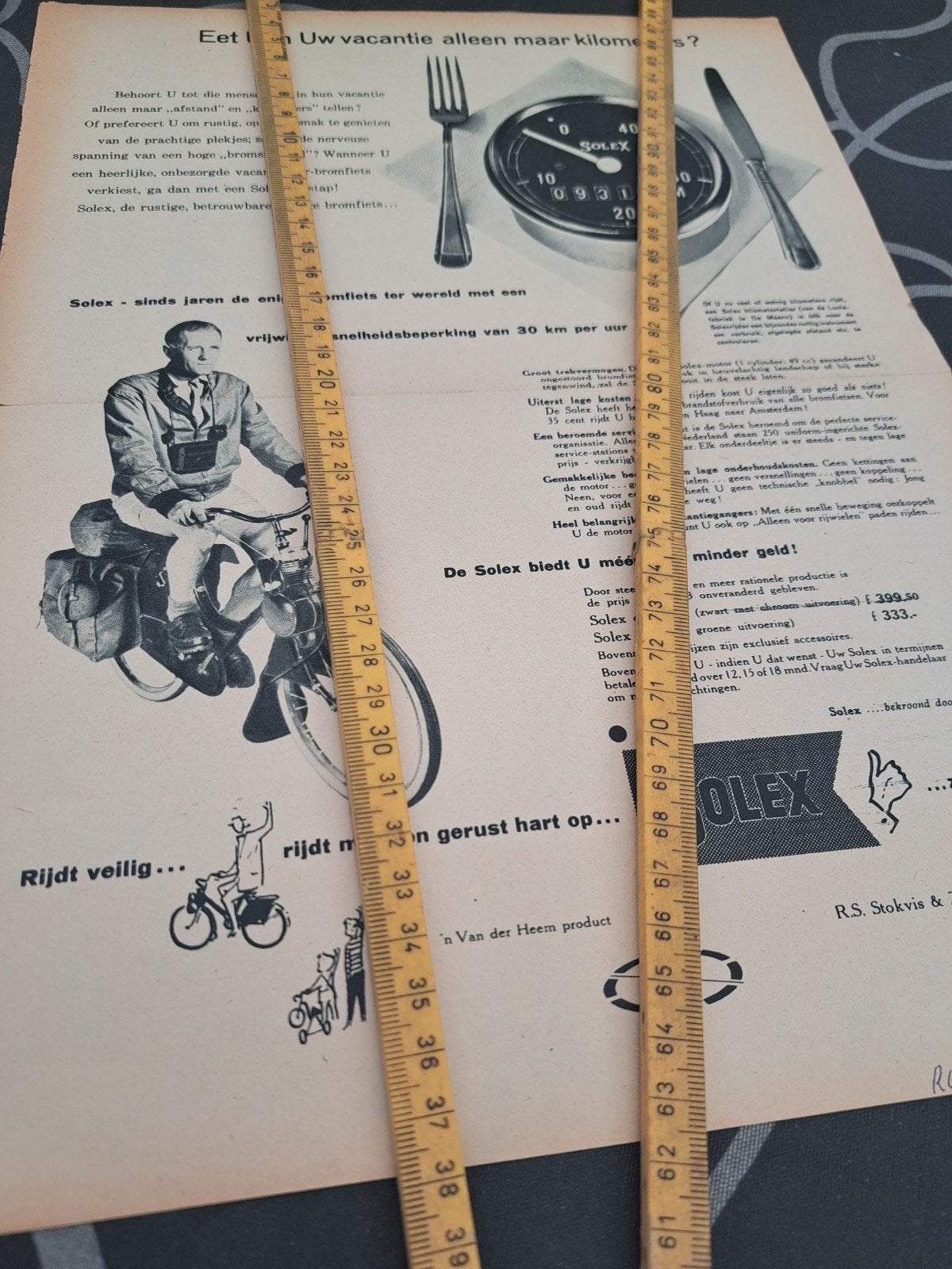 SOLEX reclame Item uit de jrn. '50/'60, Ophalen of Verzenden, Gebruikt