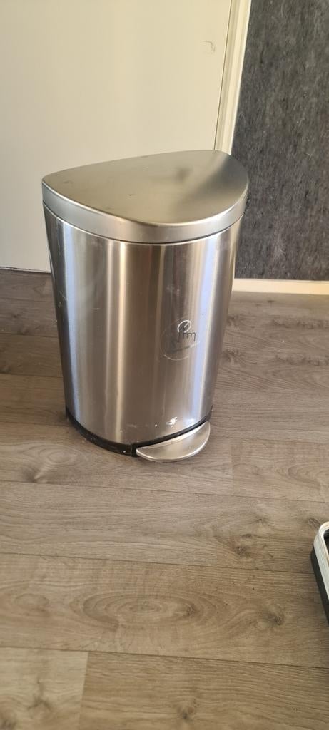 Pedaalemmer rvs simplehuman, Ophalen, Gebruikt, Rvs