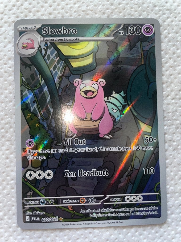 Pokémon Slowbro Pitch Black Holographic, Ophalen of Verzenden, Nieuw, Losse kaart, Foil